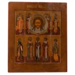 A Russian icon depicting the Mandylion Christi, early 19thC, 38 x 45 cm