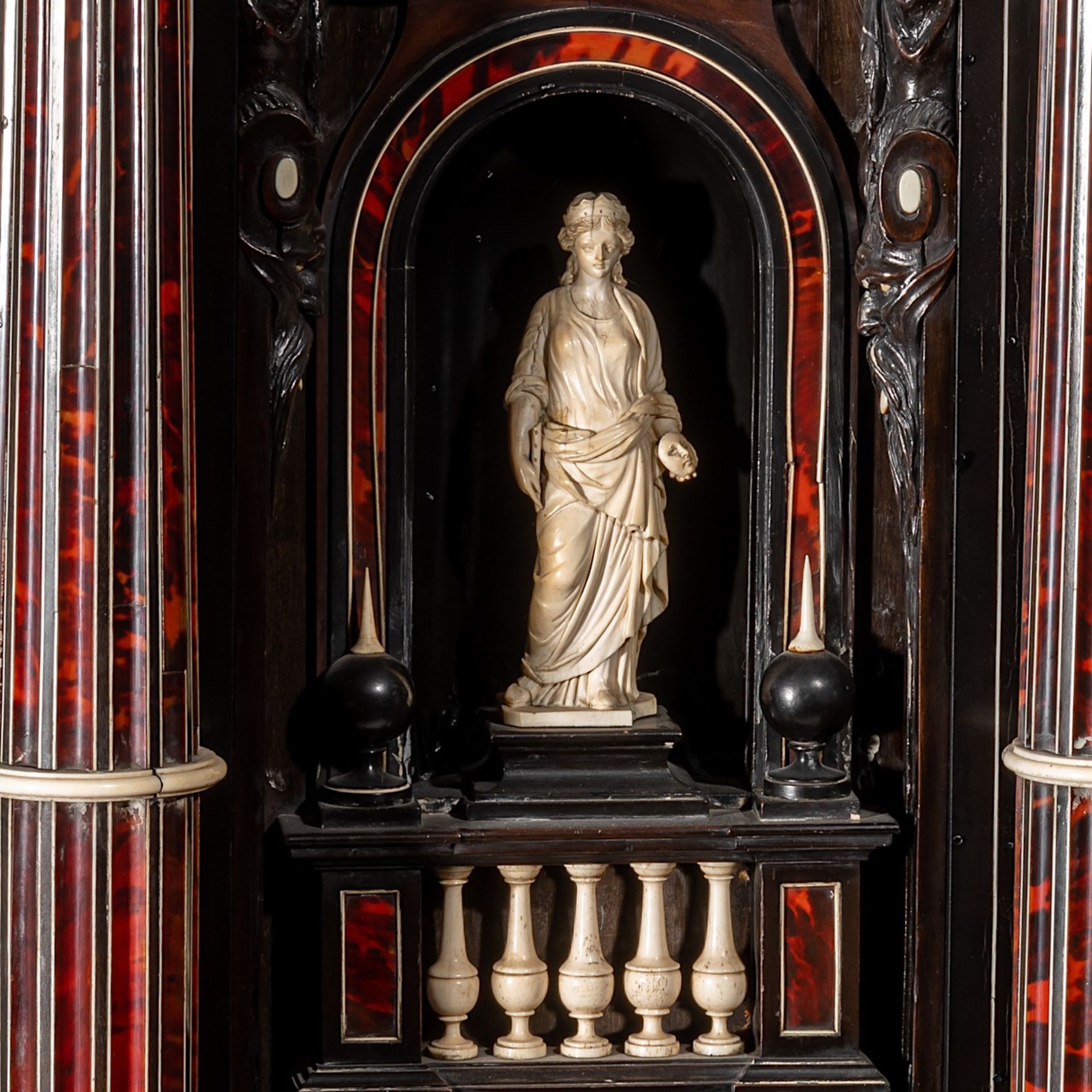 PREMIUM LOT - An impressive and exceptional 19thC architecturally designed baroque cabinet veneered - Image 11 of 24