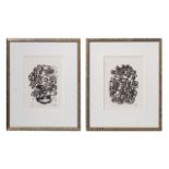 Corneille (1922-2010), 'Les Portes de l'Ete', 1961, pair of lithographs, Artist Proof 27 x 20 cm. (1