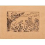 James Ensor (1860-1949), 'The Ghost' ('Le Fantome'), (1889), etching and aquatint on simili Japon, I