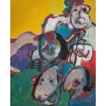 Jan Cobbaert (1909-1995), 'Improvisatie', oil on canvas 100 x 80 cm. (39.3 x 31 1/2 in.)
