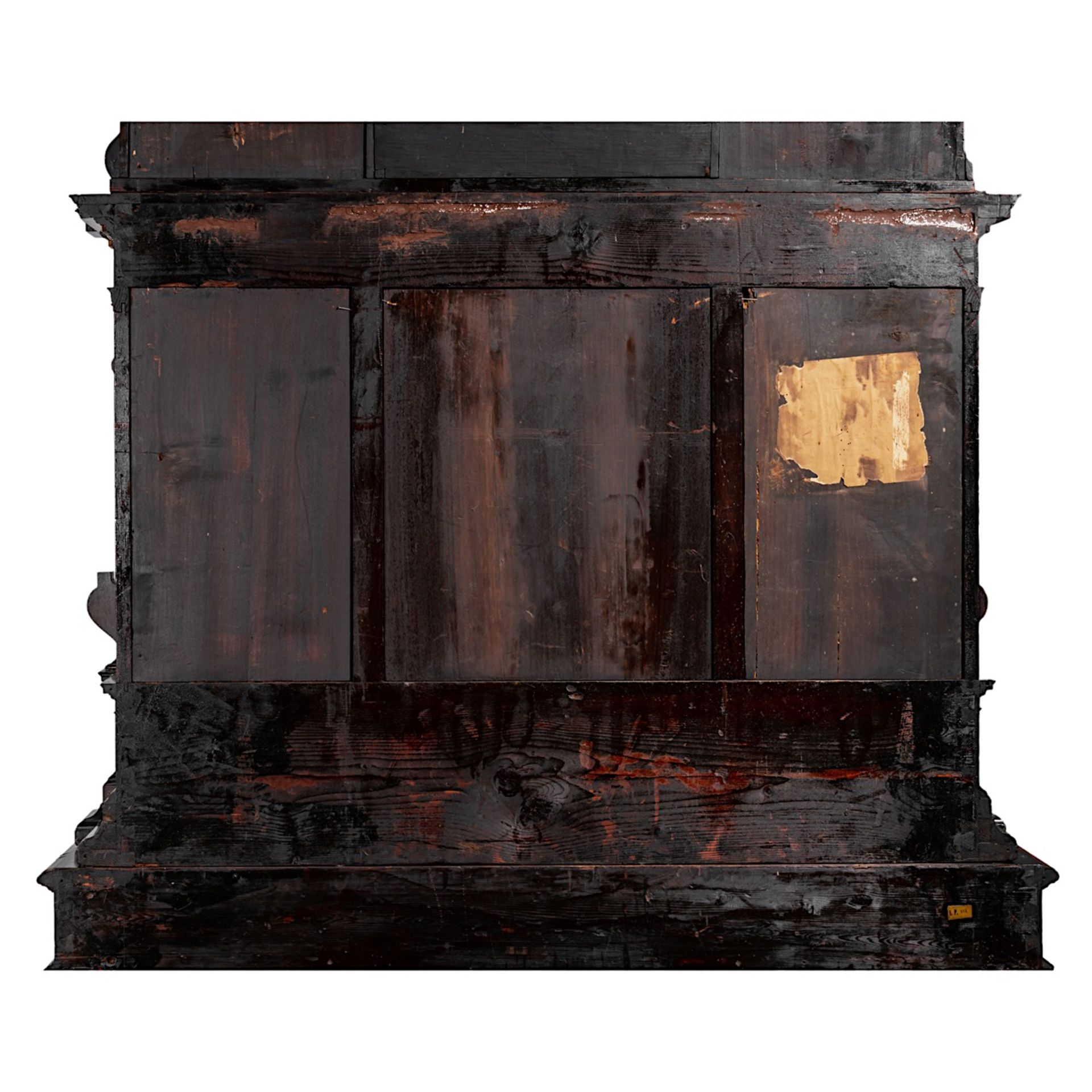 PREMIUM LOT - An impressive and exceptional 19thC architecturally designed baroque cabinet veneered - Image 21 of 24