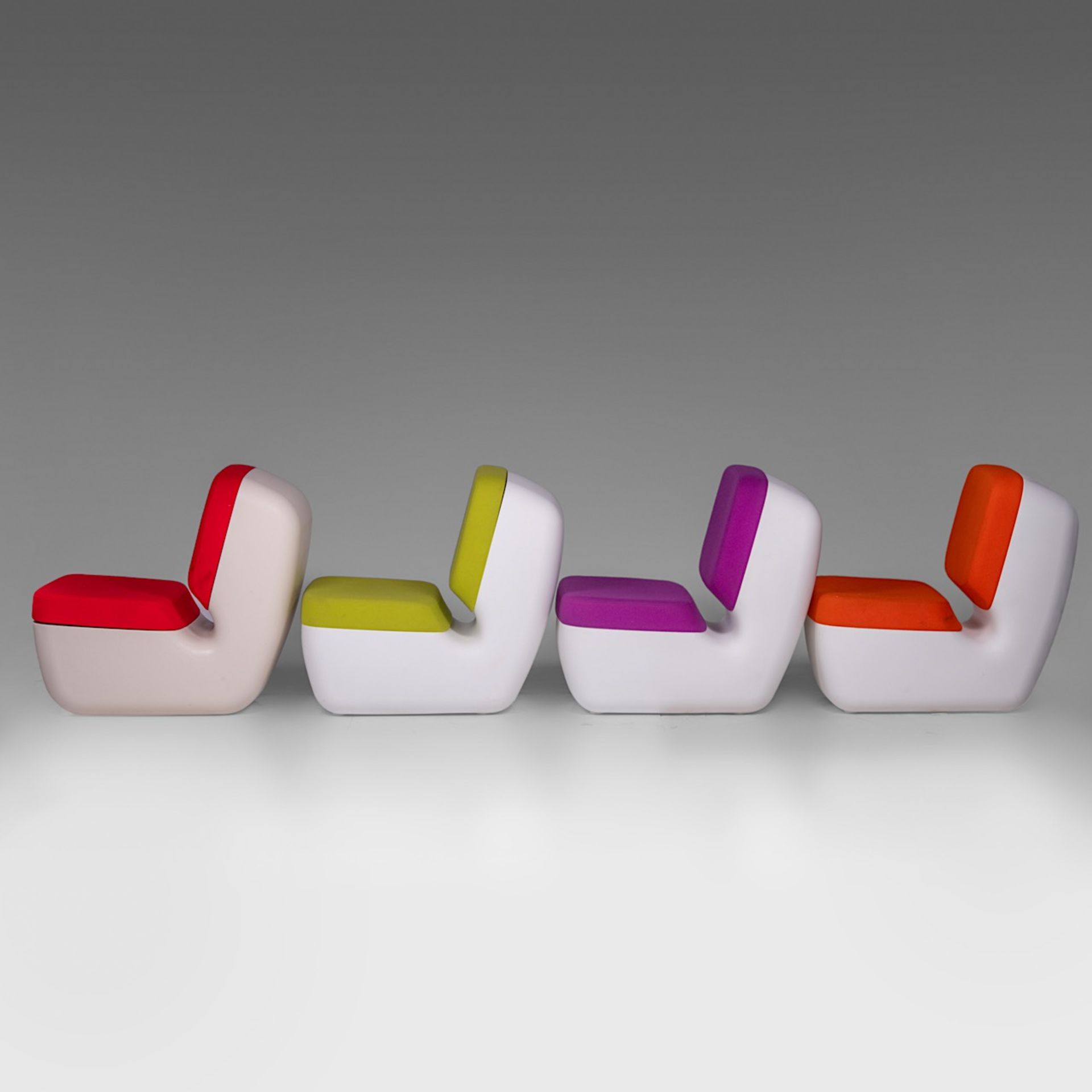 A set of four Nimrod chairs by Marc Newson for Magis, Italy (2009), H 77 - W 62 cm - Image 7 of 14