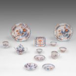 A collection of Chinese Imari tea ware, 18thC, largest dia 23 cm (12)