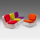 A set of four Nimrod chairs by Marc Newson for Magis, Italy (2009), H 77 - W 62 cm