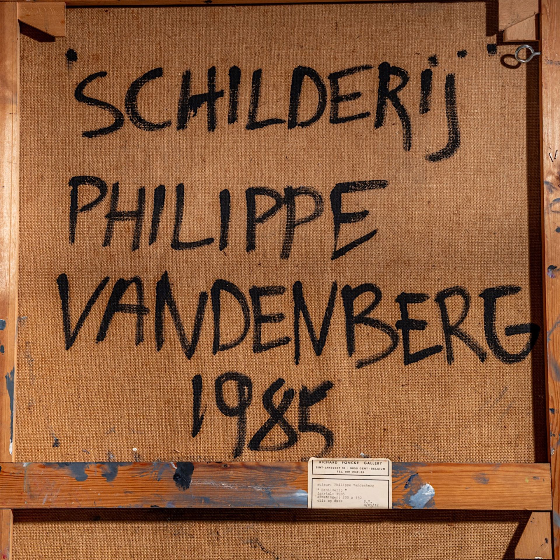 PREMIUM LOT - Philippe Vandenberg (1952-2009), 'Schilderij', diptych, 1985, oil on canvas - Bild 10 aus 12