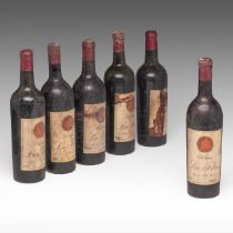 A collection of six bottles of Chateau La Fleur, 1947, 1er Grand Cru Pomerol, bottled by 'Vandermeul