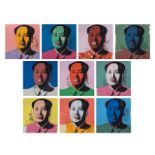 Andy Warhol (1928-1987), Mao Zhe Dong, Suite of 10 colour screenprints, 1970 91 x 91 cm. (35.8 x 35.