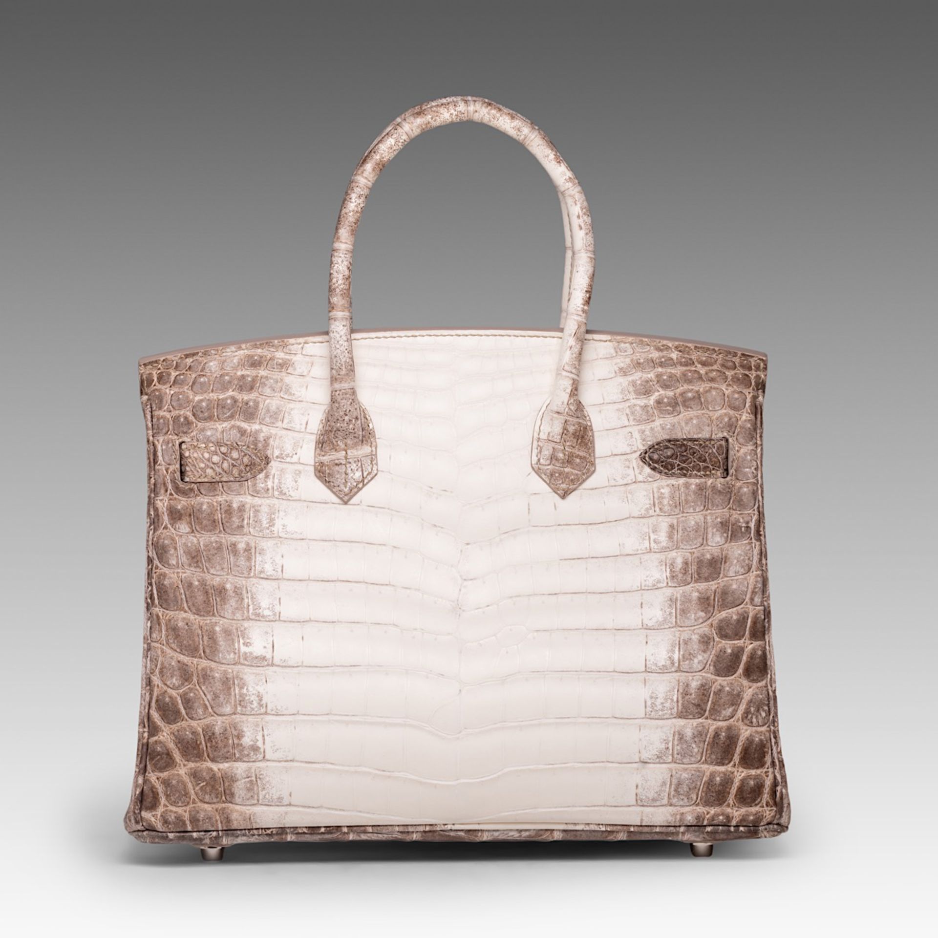 PREMIUM LOT - HERMES, 2022, Birkin 30 bag, White Himalaya Crocodile Niloticus, with palladium hardwa - Bild 4 aus 15