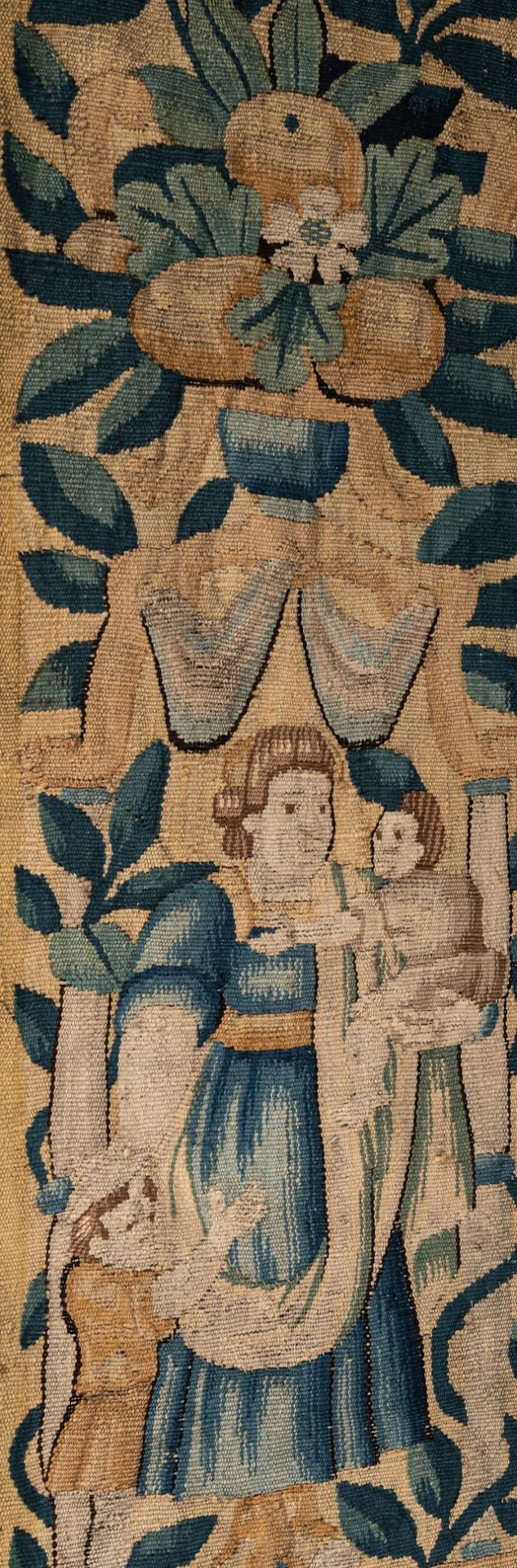 A collection of three fragments of Flemish wall tapestries, 16th/17thC - Image 5 of 7