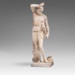 A large Carrara marble sculpture of an Amazone, after the Antique, H 134 cm