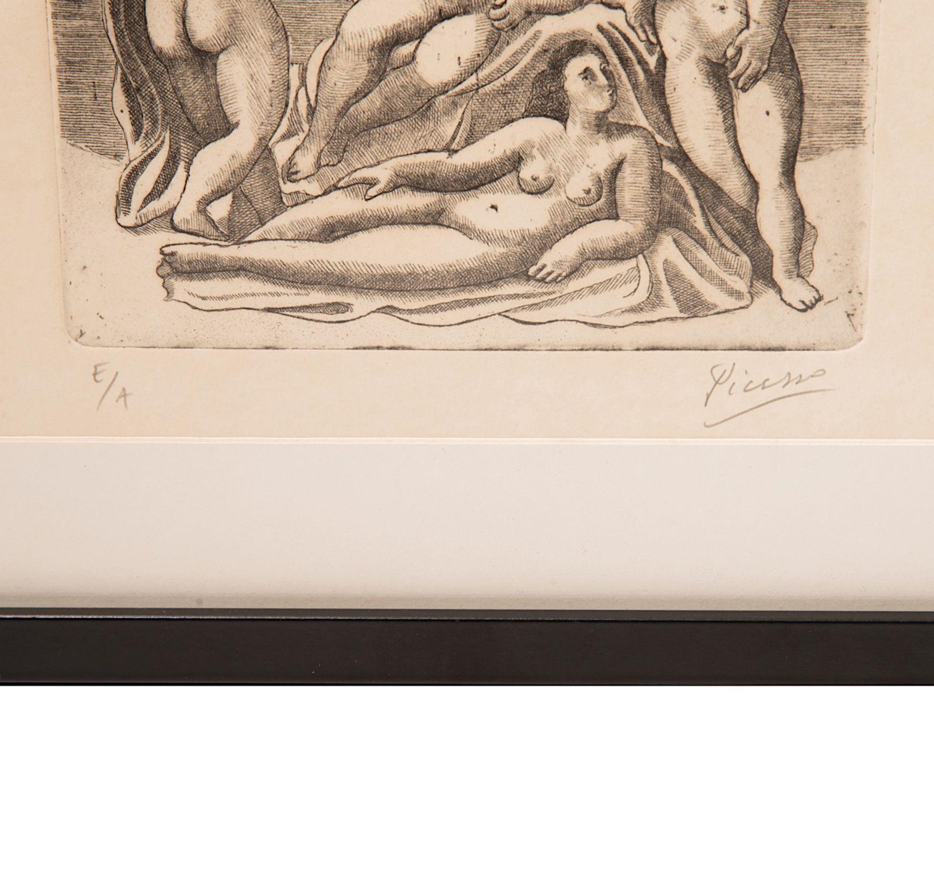 Picasso Pablo (1881-1973), 'The Painter and his Models', etching, numbered bottom left 20/150, plate - Image 4 of 6