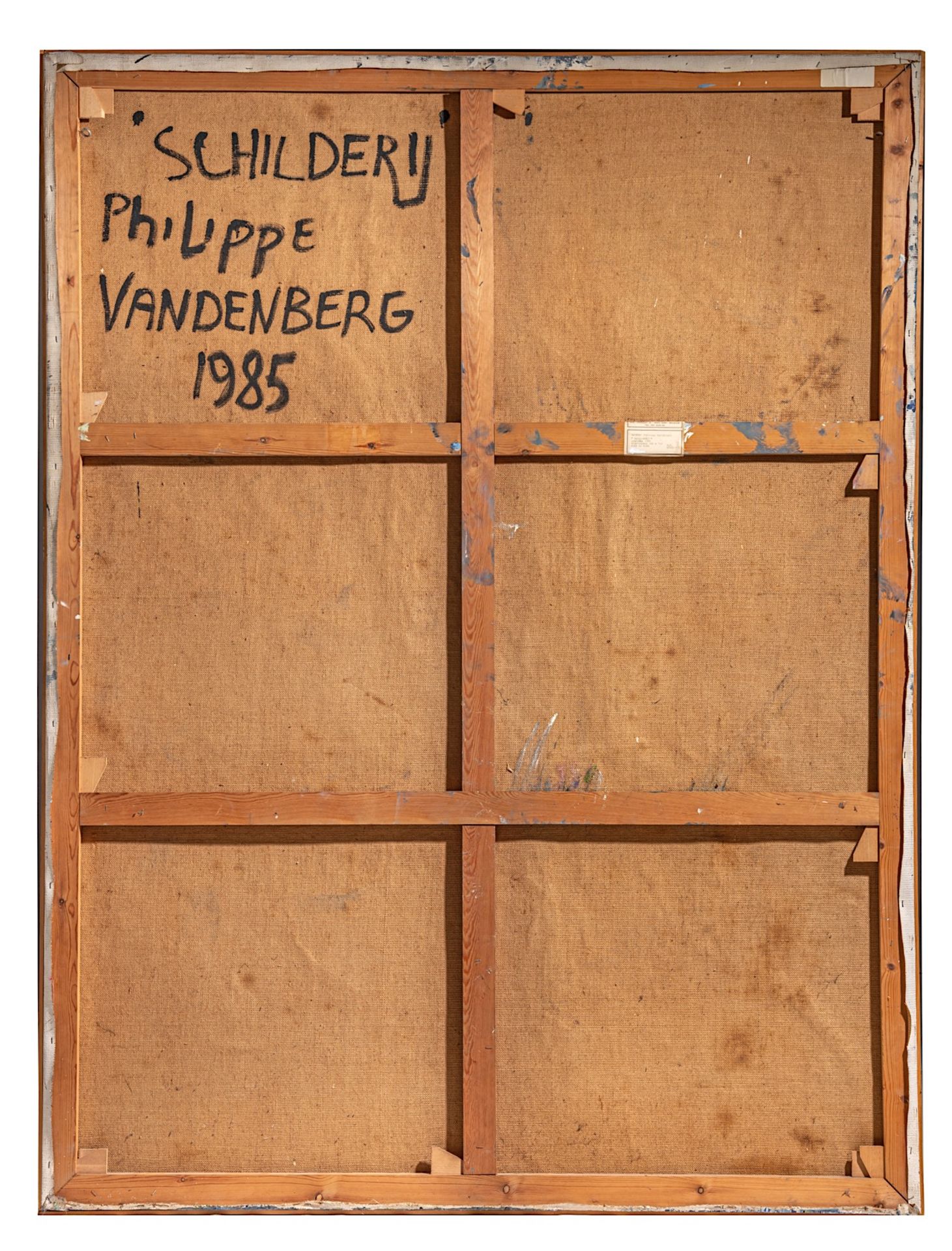 PREMIUM LOT - Philippe Vandenberg (1952-2009), 'Schilderij', diptych, 1985, oil on canvas - Bild 4 aus 12