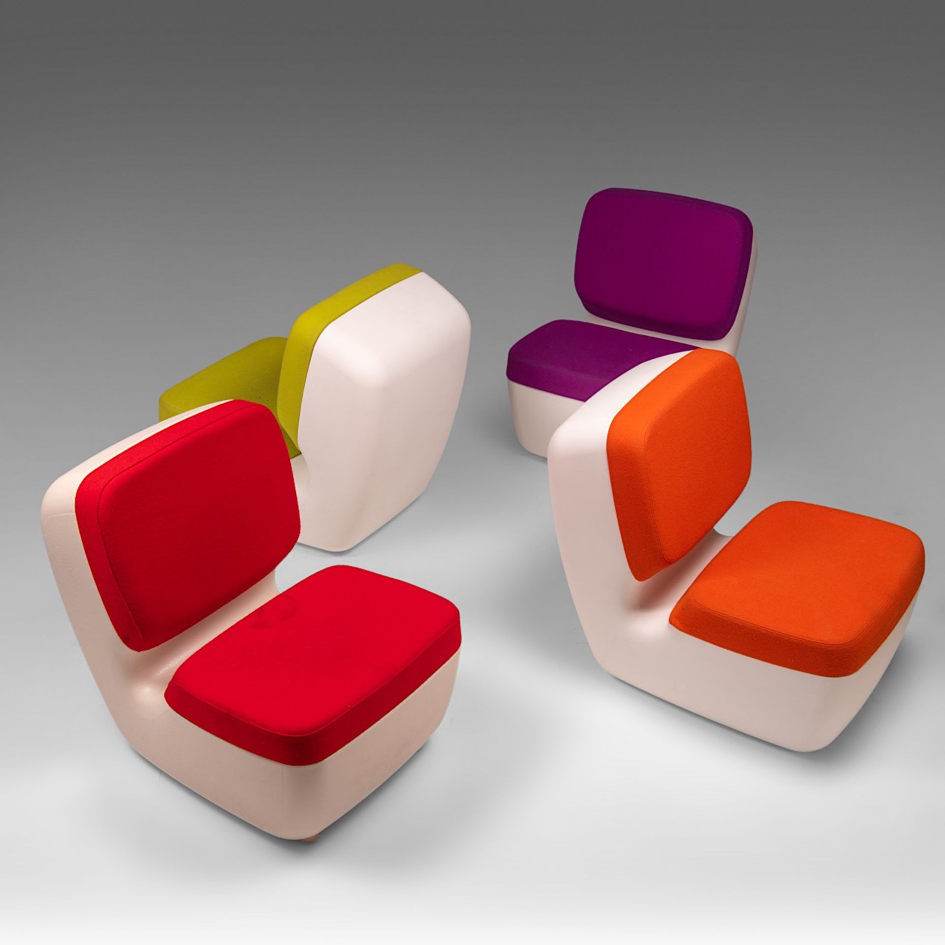 A set of four Nimrod chairs by Marc Newson for Magis, Italy (2009), H 77 - W 62 cm - Image 3 of 14