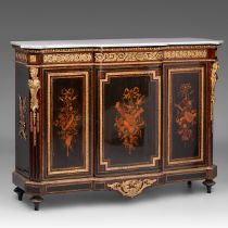 An exceptional Napoleon III cabinet, H 119, 5 - W 168,5 - D 50 cm