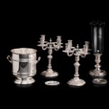 An interesting collection of silver-plated items by Christofle-France, H 23 - 41 cm
