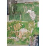 Pol Mara (1920-1998), 'Postcard nostalgia', watercolour and mixed media on paper, 1996 128 x 94 cm.