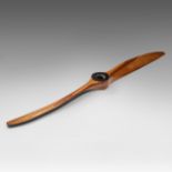 A large and rare WWI German Wotan Fokker CVII propeller in lacquered laminated wood, W 280 cm