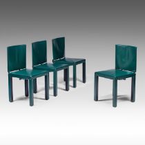 A set of 4 postmodern Arcadia chairs by Paolo Piva for B&B Italia (1985), H 88 - W 46 cm