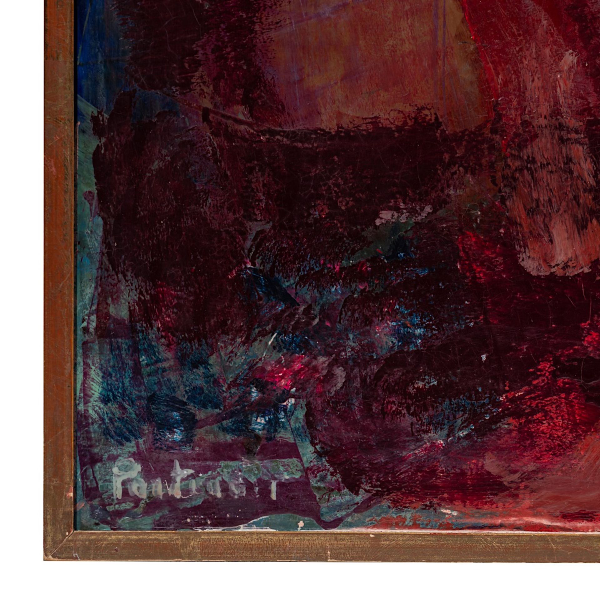 Jeanne Portenart (1911-1992), 'Le Magicien', 1958, oil on board 100 x 70 cm. (39.3 x 27.5 in.) - Image 4 of 7
