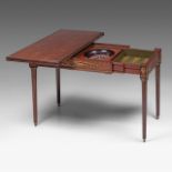 A Neoclassical extendable casino games table, attrib. to Francois Linke (1855-1946), H 74 - 76 - W 9