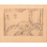 James Ensor (1860-1949), 'Lust' ('La Luxure'), (1888), etching on simili Japon, II/II 9.2 x 13.1 cm.