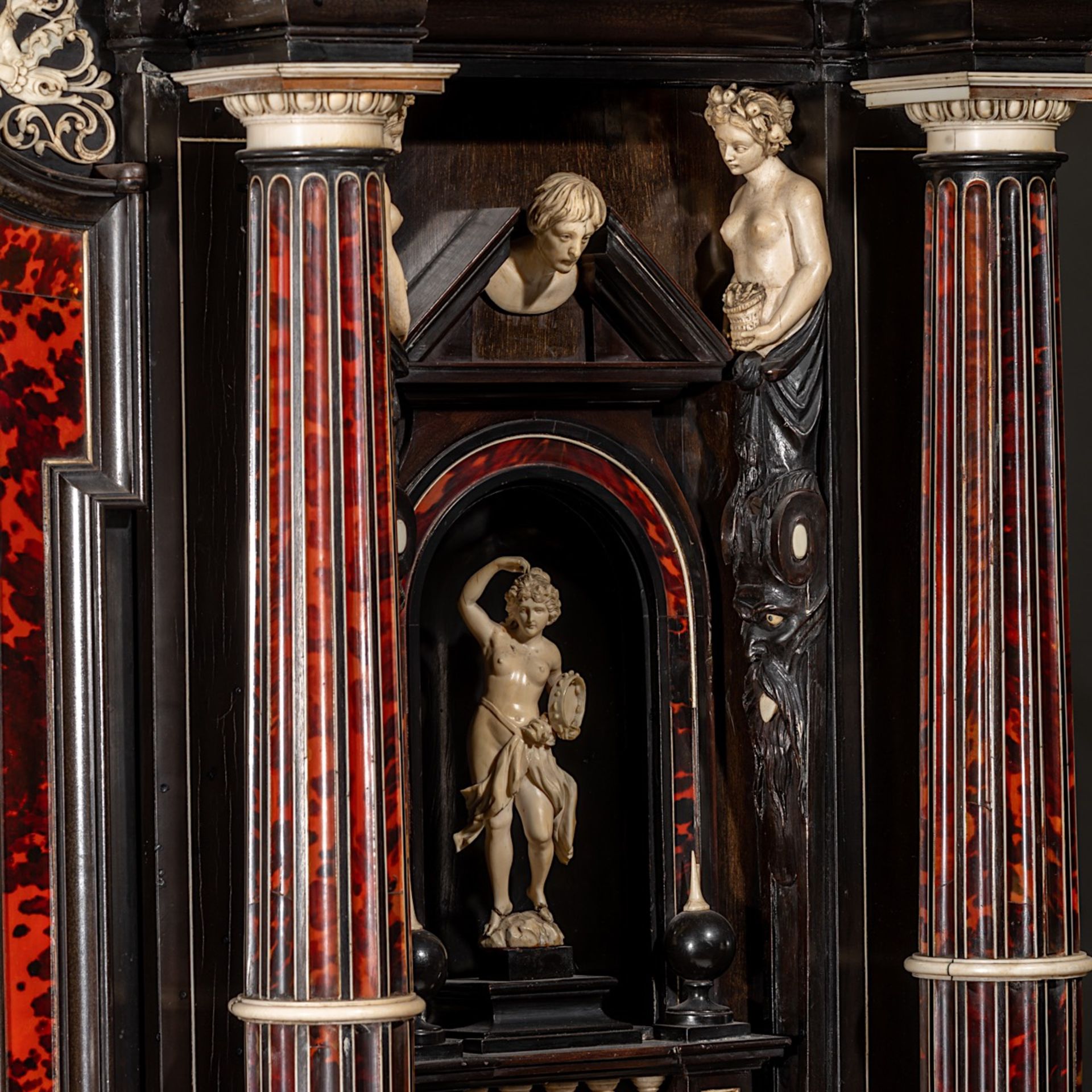 PREMIUM LOT - An impressive and exceptional 19thC architecturally designed baroque cabinet veneered - Image 13 of 24