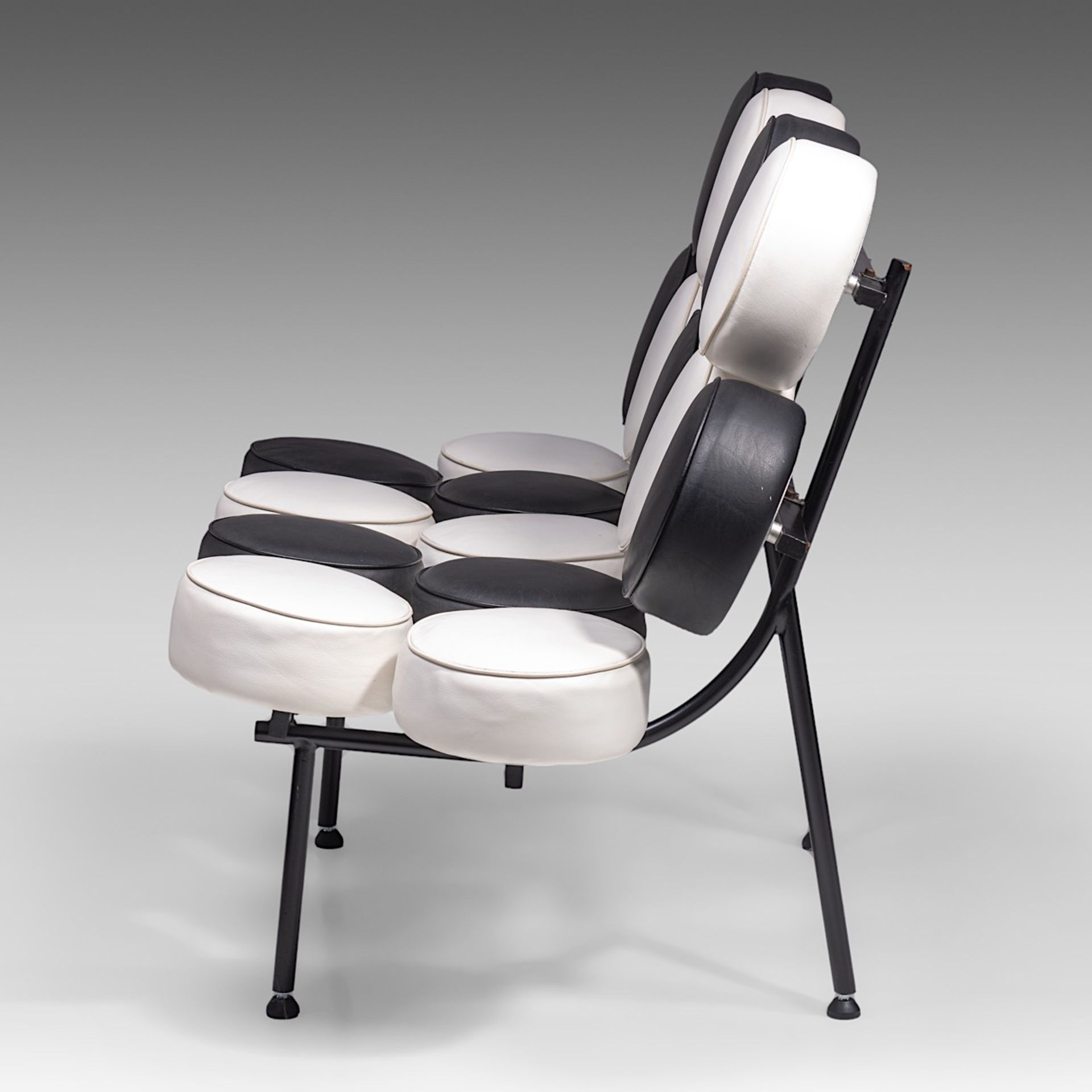 A 'Nelson Marshmallow' Seat, by Irving Harper (1956), H 98 - W 135 cm - Image 3 of 6