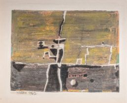 Willem Van Hecke (1893-1976), untitled abstract composition, 1962, oil on board 38 x 48 cm. (14.9 x