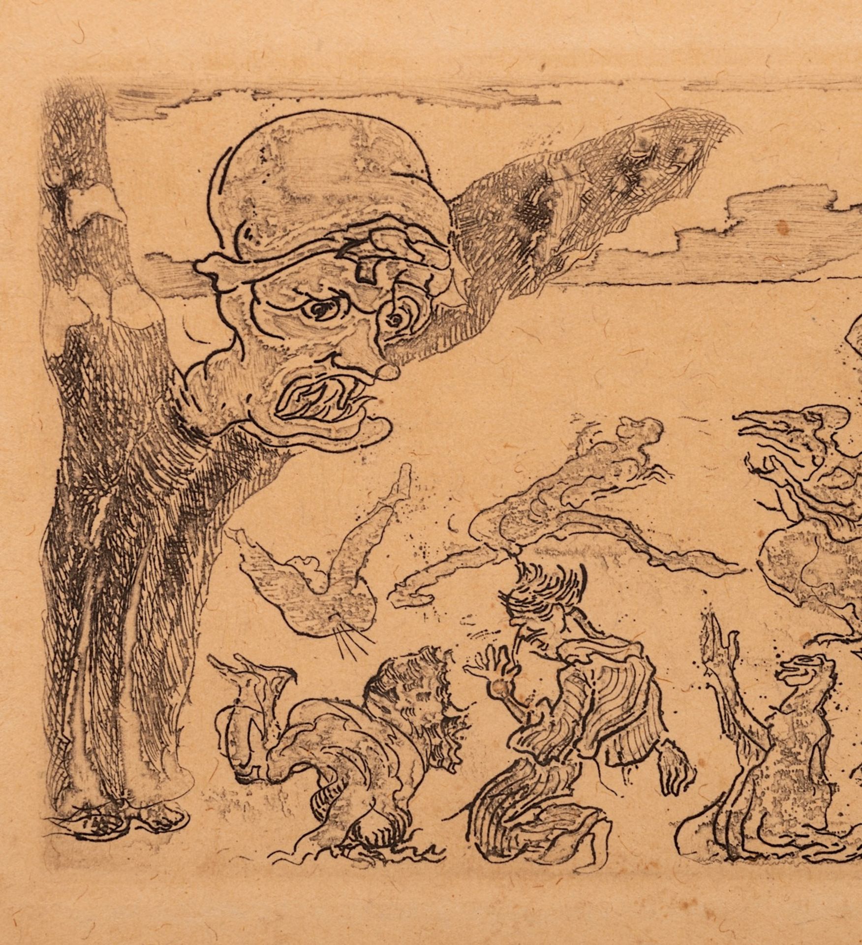James Ensor (1860-1949), 'The Ghost' ('Le Fantome'), (1889), etching and aquatint on simili Japon, I - Image 8 of 9