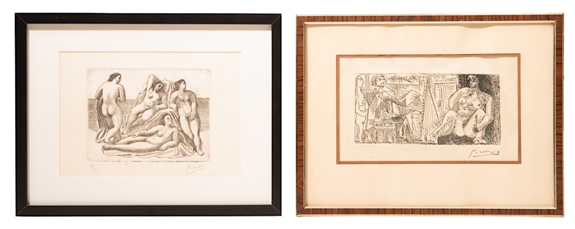 Picasso Pablo (1881-1973), 'The Painter and his Models', etching, numbered bottom left 20/150, plate - Image 2 of 6