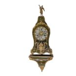 A Napoleon III Vernis Martin decorated cartel clock with gilt bronze mounts, H 149 cm