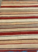 Kilim Handwoven Oriental Kilim in Wool with certificate - modern aspect 210 x 153 cm