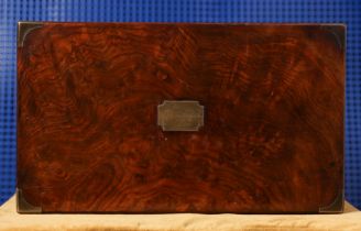 Travel desk box 19th century in Mahagony wood