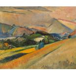 Anton Mahringer: Landschaft bei St. Georgen im Gailtal