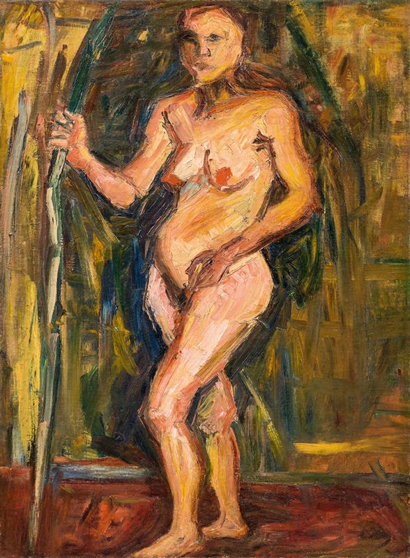 Herbert Boeckl: Standing female nude