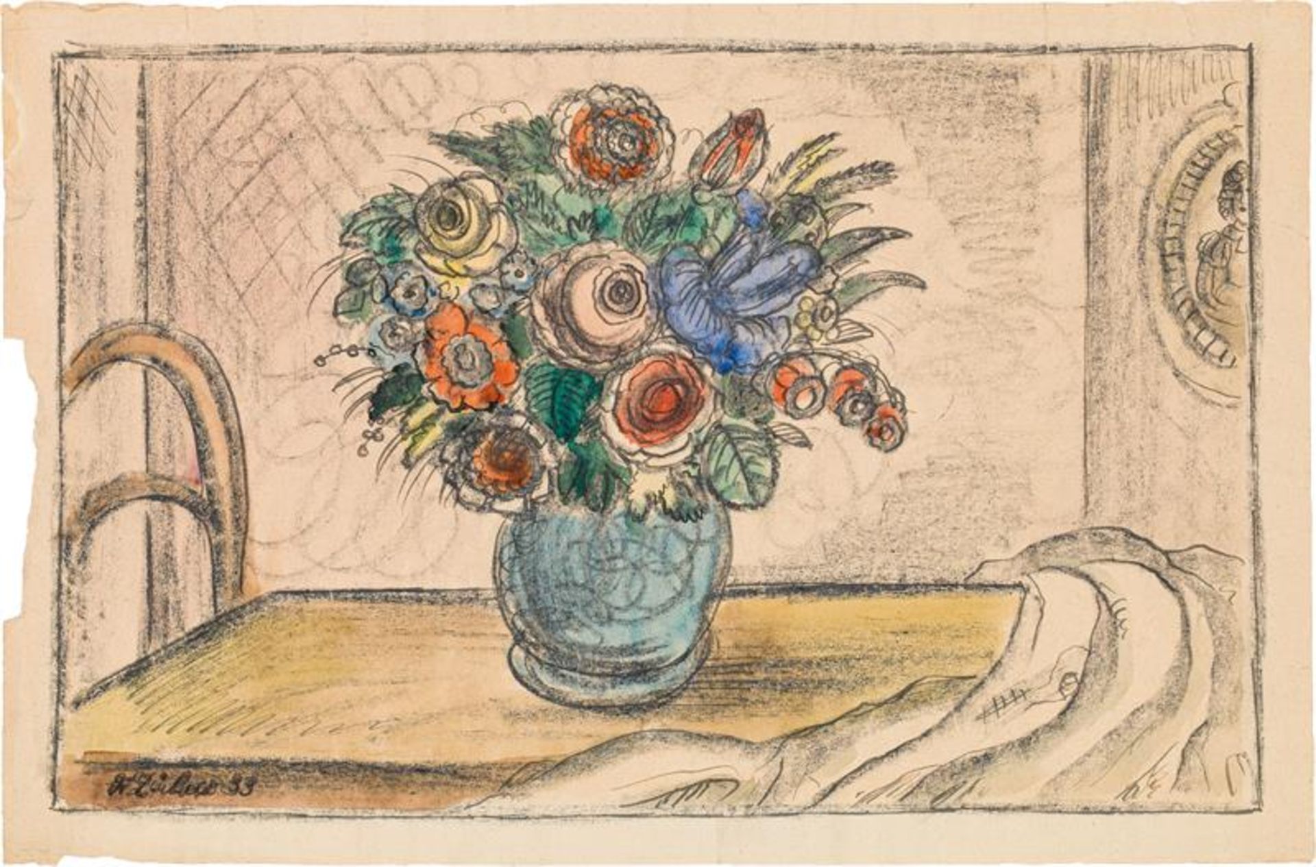 Franz von Zülow: Flowers in a vase