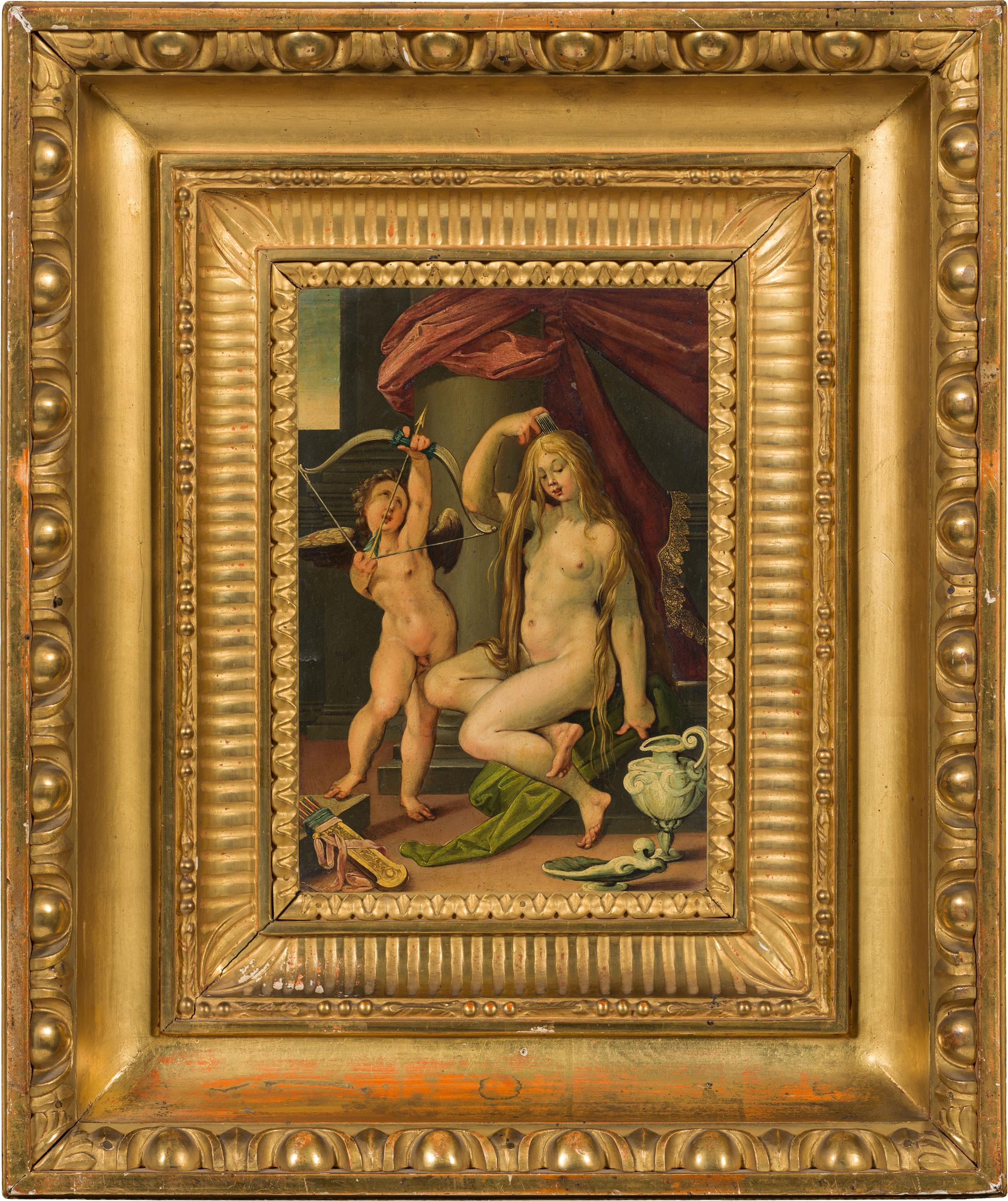 Circle of Bartholomäus Spranger : Venus and Amor - Image 2 of 2