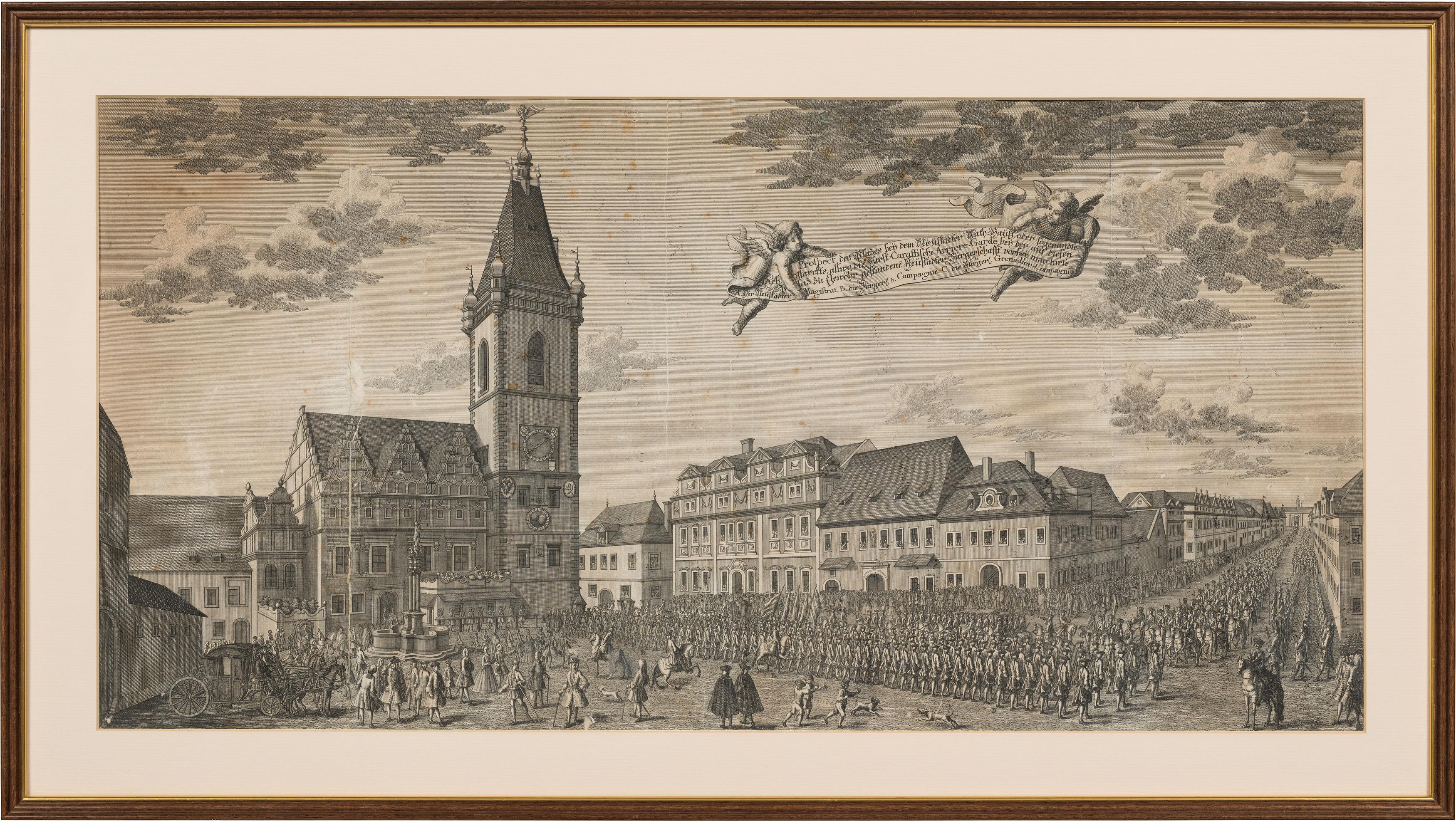 Martin Tyroff and Johann Andreas Pfeffel: Two views of Prague - Image 2 of 5