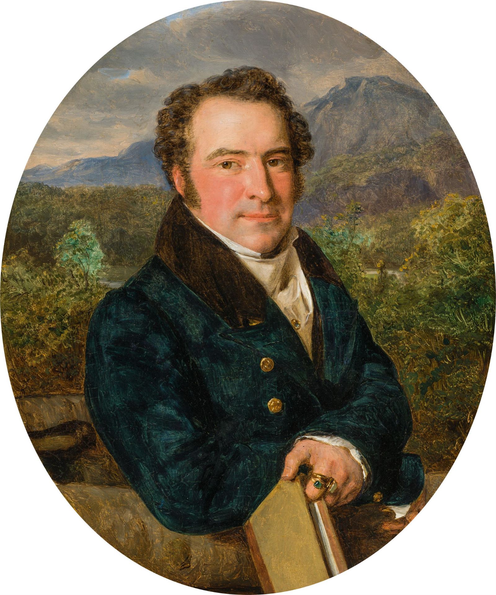 Ferdinand G. Waldmüller: Porträt des Franz Salzmann Edler von Bienenfeld, Generalsekretär der K.u.K.