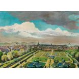 Oskar Laske: Blick vom Oberen Belvedere auf Wien