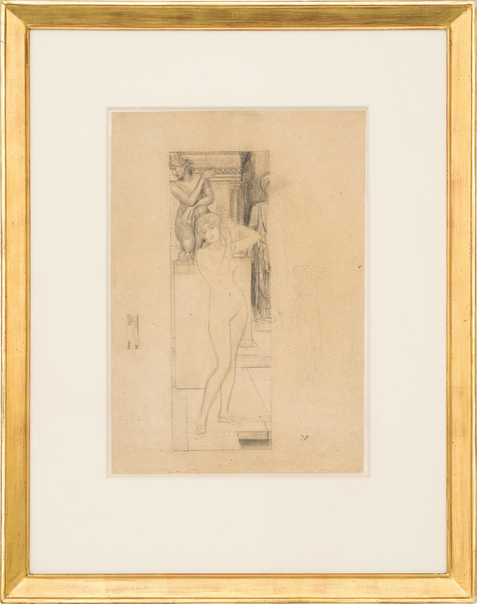 Gustav Klimt: Design for "Römisches Frauenbad" - Image 3 of 3