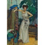 Leo Putz: Cara Köhler mit Papagei