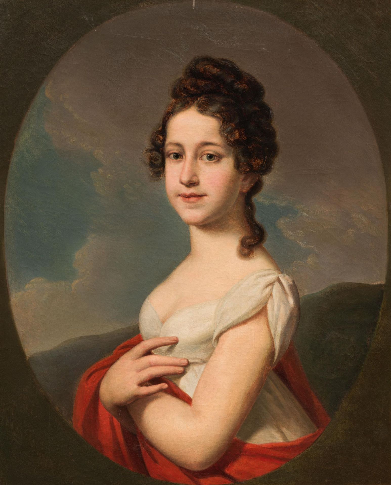 Johann Baptist Lampi der Jüngere: Porträt der Caroline Freifrau von Sacken, geborene von Würth (1797