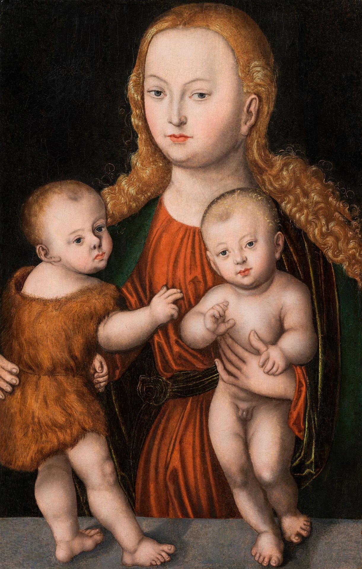 Studio of Lucas Cranach the Elder : The Virgin and Child with the Infant Saint John