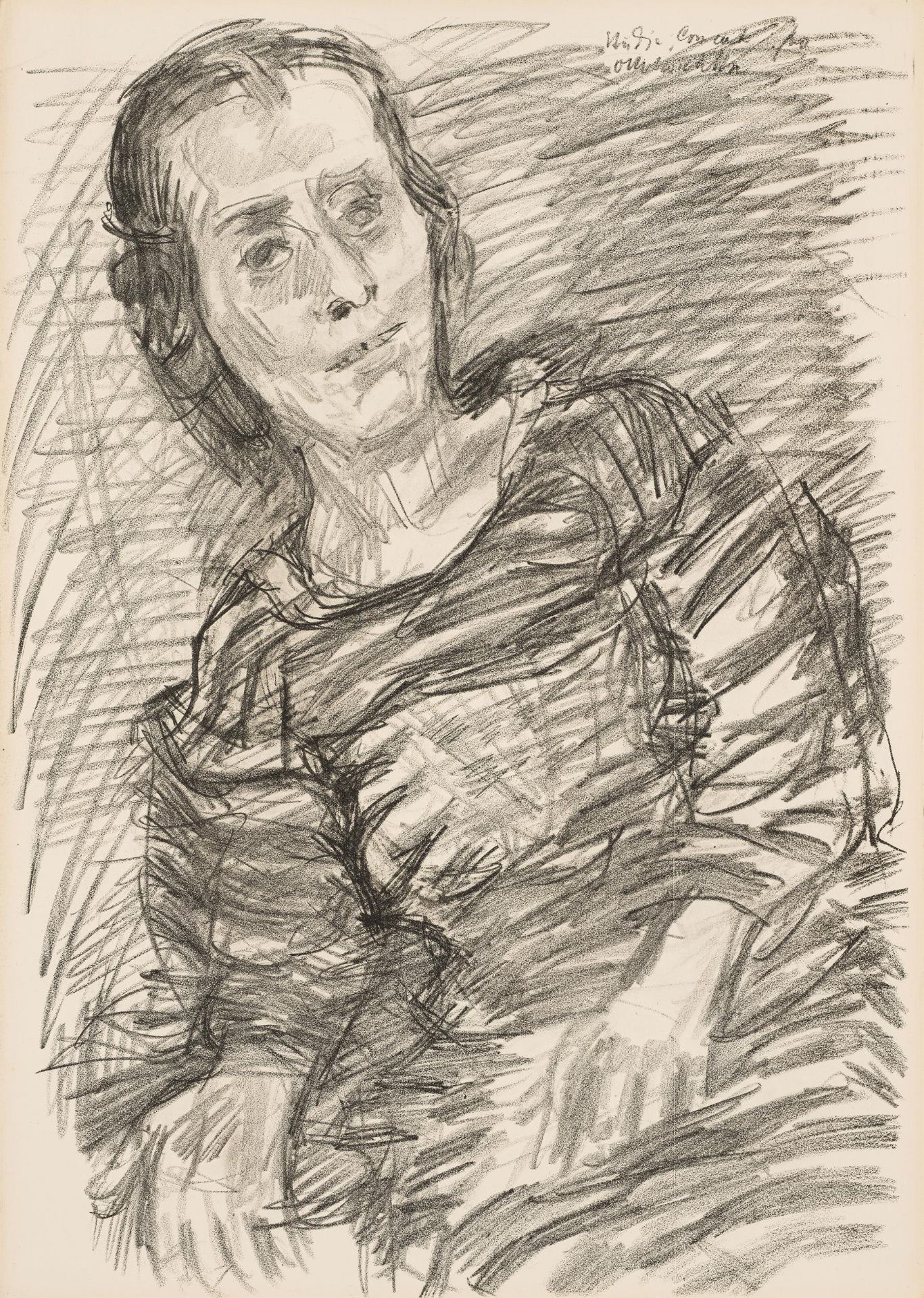 Oskar Kokoschka: "Varazioni su un tema. Con una prefazione di Max Dvorak" (portfolio with 10 chalk l - Image 10 of 12