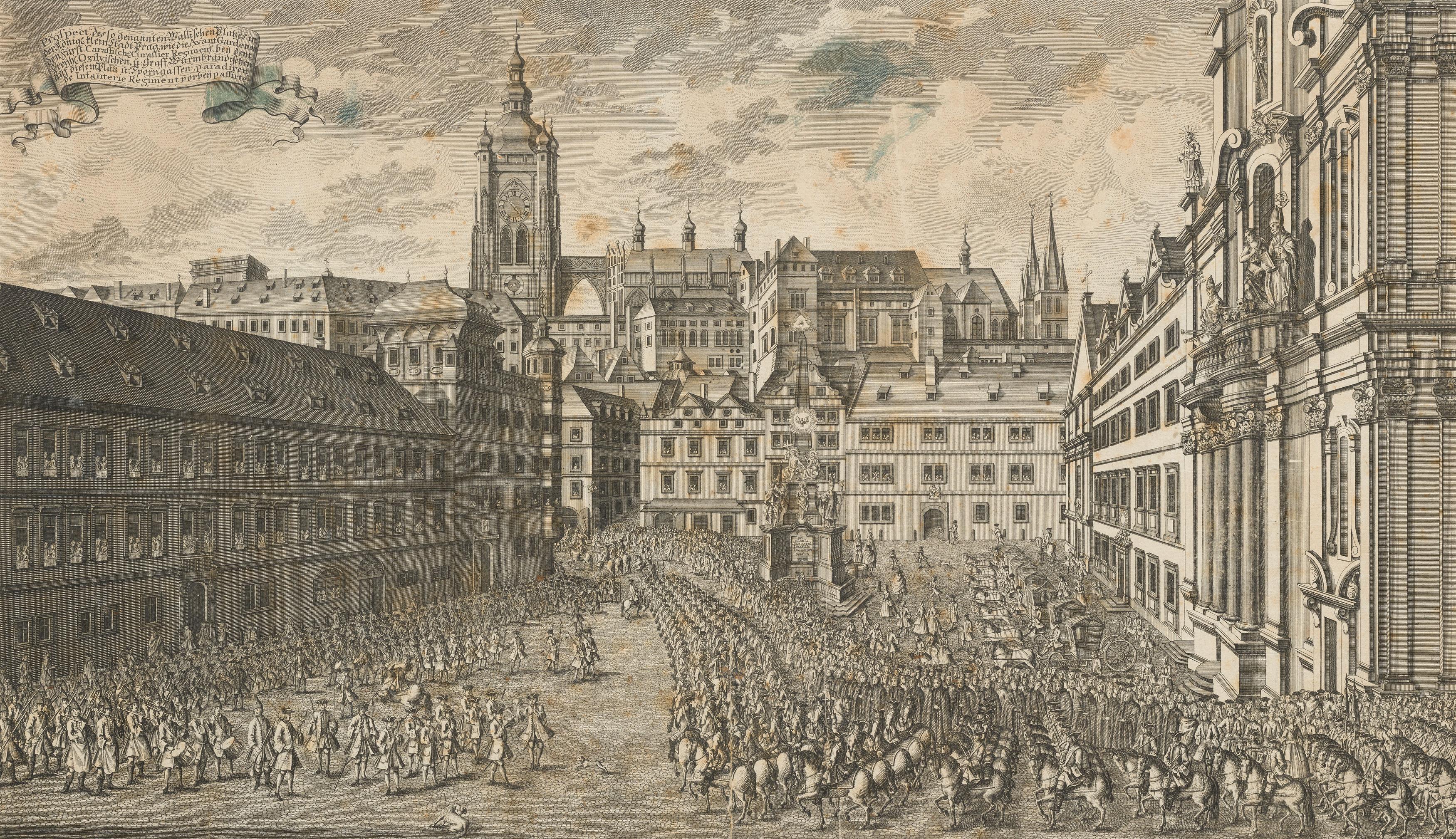 Martin Tyroff and Johann Andreas Pfeffel: Two views of Prague - Image 5 of 5