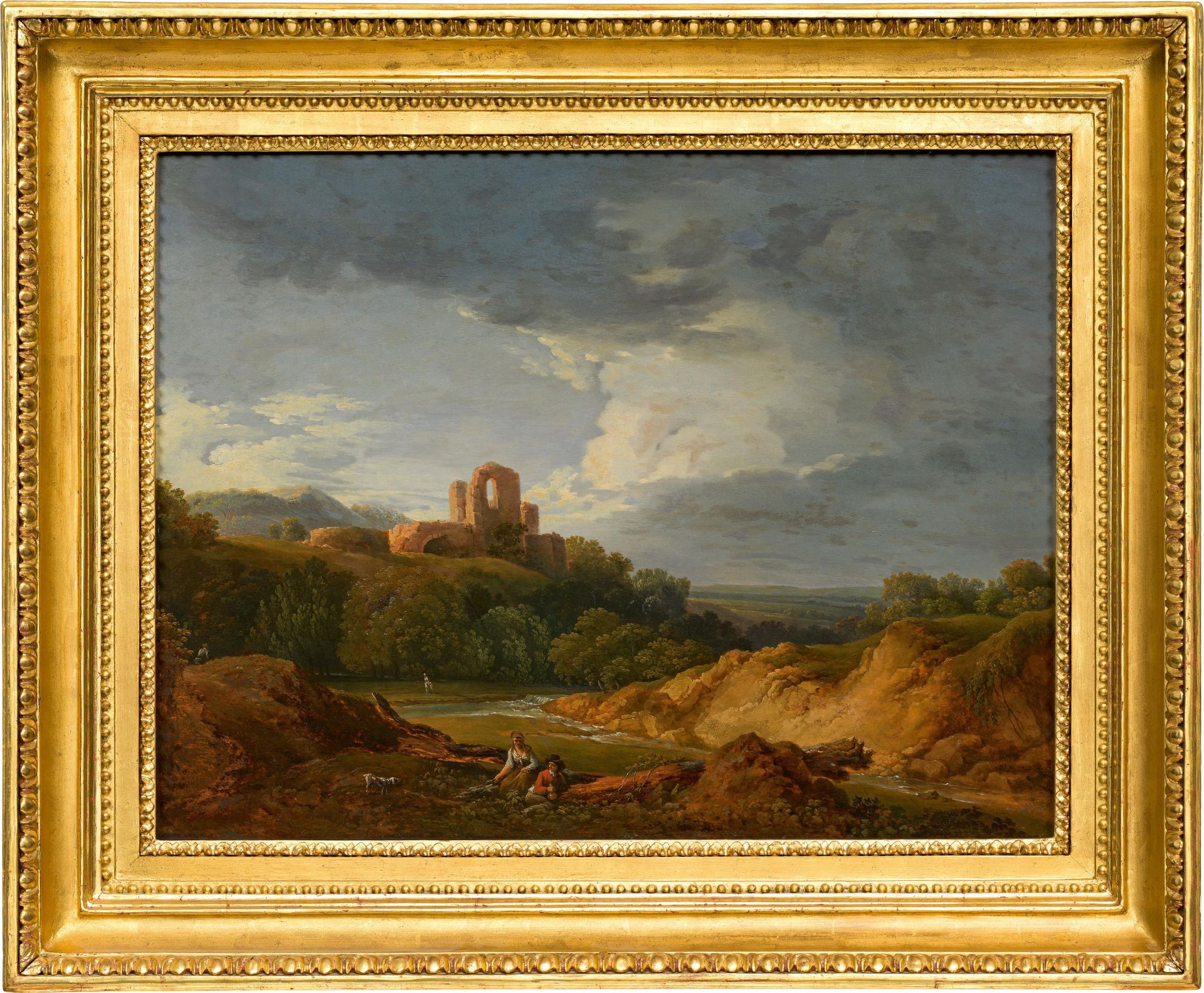 Martin von Molitor: Romantische Landschaft mit Ruine - Bild 2 aus 2