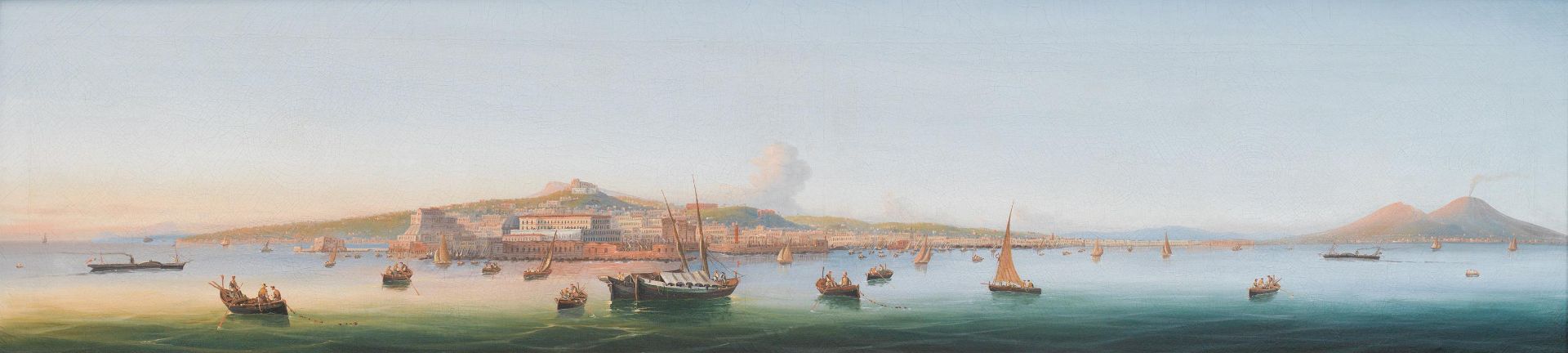 Attributed to Girolamo Gianni : View of Naples - Image 2 of 3