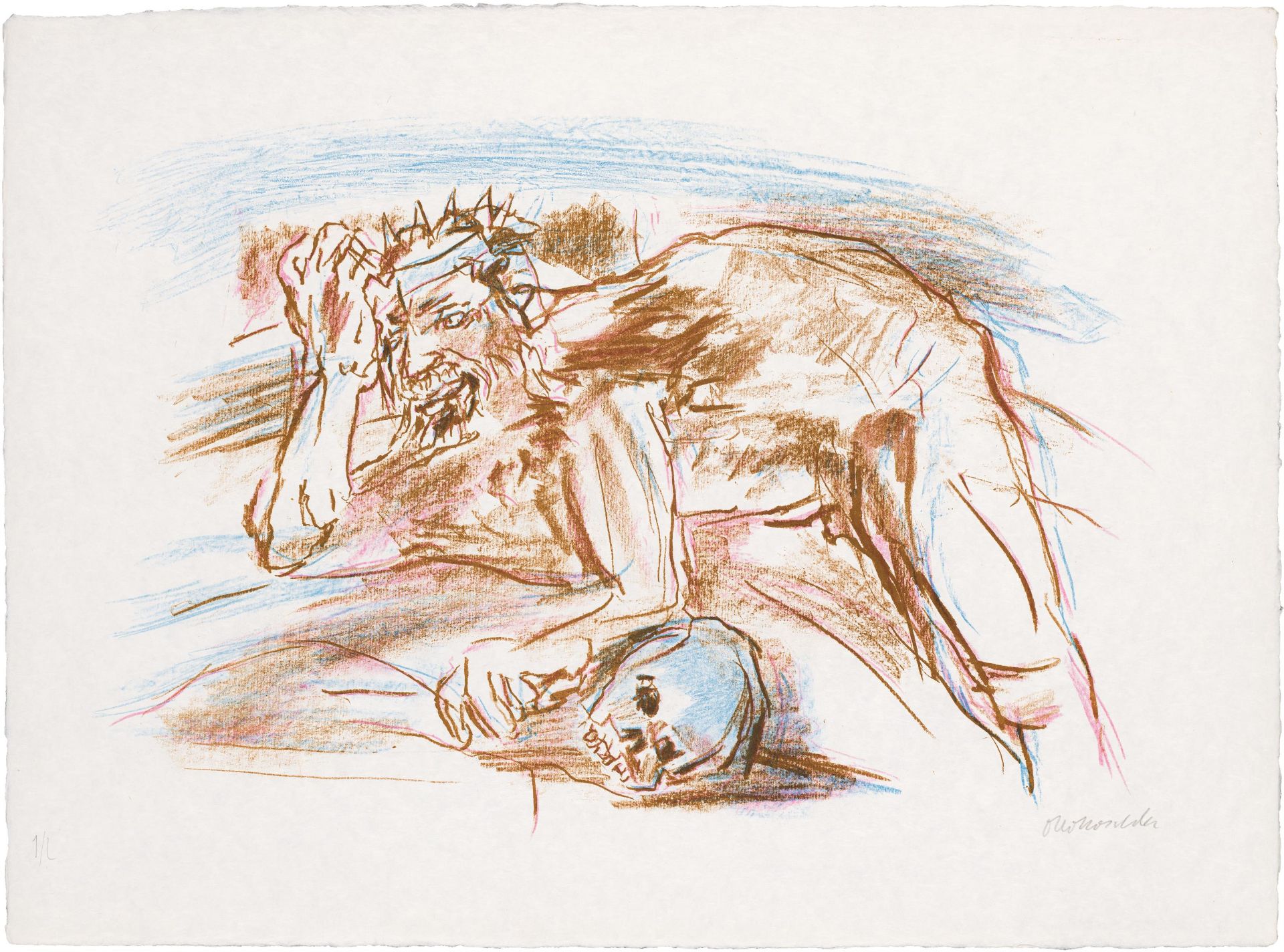 Oskar Kokoschka: Le bal masqué (case with 7 colour lithographs and 6 offset prints) - Image 16 of 17